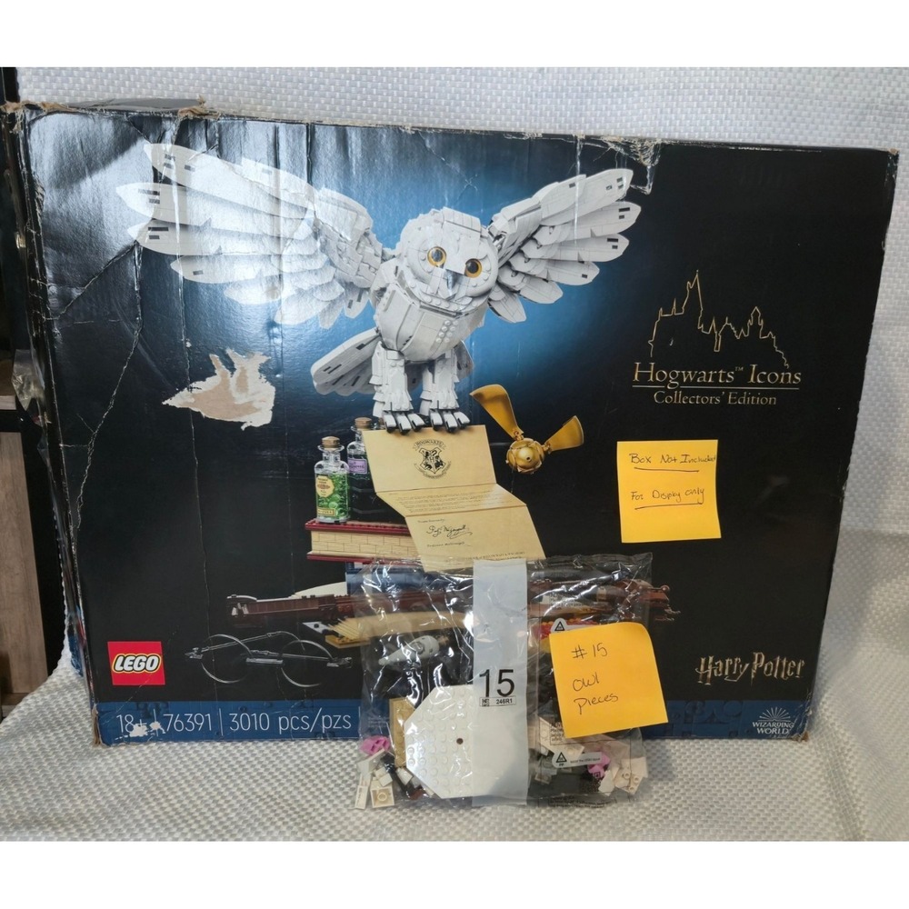 LEGO Harry Potter Hogwarts Icons 76391 Replacement Bag 15 Hedwig Owl Pieces